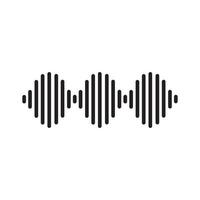 Sound waves vector illustration design template