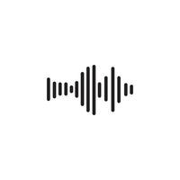 Sound waves vector illustration design template