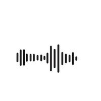 Sound waves vector illustration design template