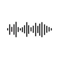 Sound waves vector illustration design template