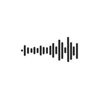 Sound waves vector illustration design template