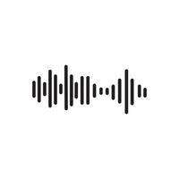 Sound waves vector illustration design template