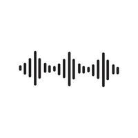 Sound waves vector illustration design template