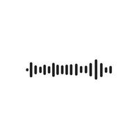 Sound waves vector illustration design template