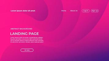 Landing Page Background Design Template vector