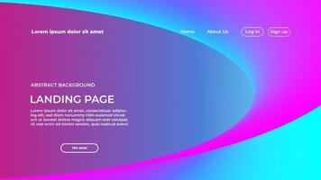 Landing Page Background Design Template vector