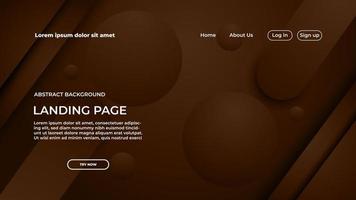 Landing Page Background Geometric Shape Design Template vector