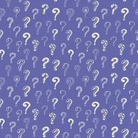 question mark seamless pattern hand drawn doodle, . wallpaper, textile, wrapping paper background vector
