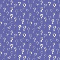 question mark seamless pattern hand drawn doodle, . wallpaper, textile, wrapping paper background vector