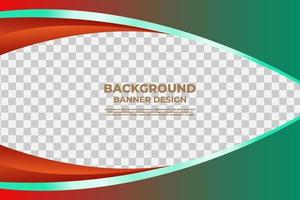 Colorful Wave Background Banner Design Template For Business Presentation, Flyer, Business Poster Design vector