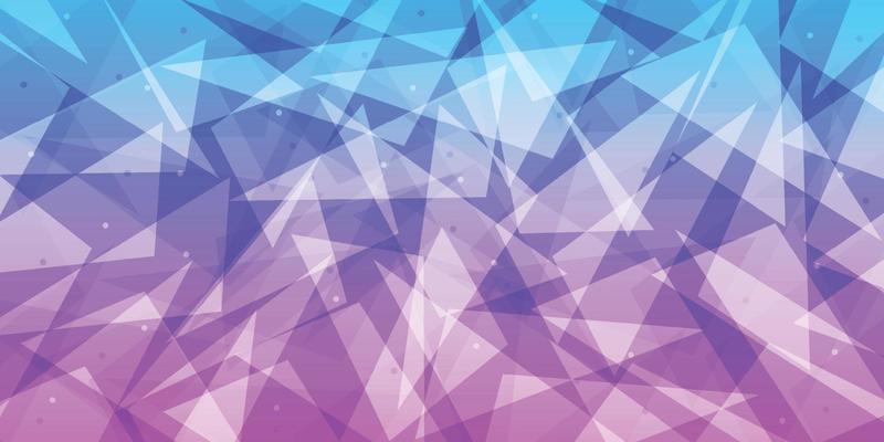 Abstract blue and purple gradient low poly triangle background, polygonal concept