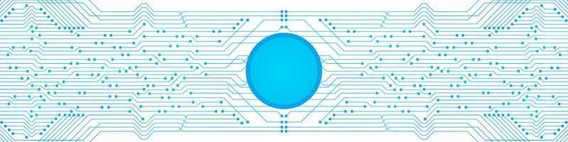 Microchip Technology Background, blue digital circuit board pattern vector