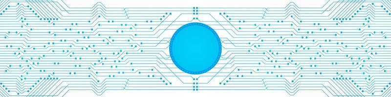 Microchip Technology Background, blue digital circuit board pattern vector