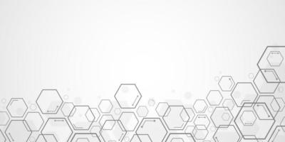 Abstract hexagon background , Technology polygonal concept vector