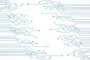 Abstract Technology Background, blue circuit board pattern, blank space vector