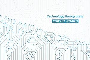 Abstract Technology Background, blue circuit board pattern vector