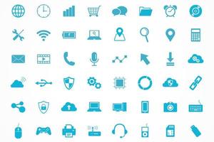 Technology and devices icon vector