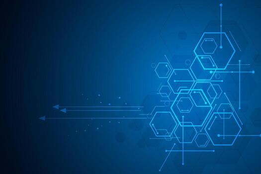 Abstract hexagon background , Technology polygonal concept vector