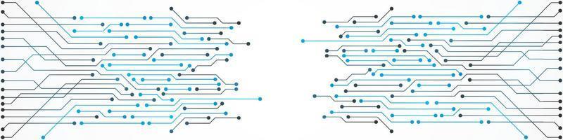 Microchip Technology Background, blue digital circuit board pattern vector