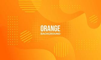 fondo geométrico abstracto futurista con color naranja vector