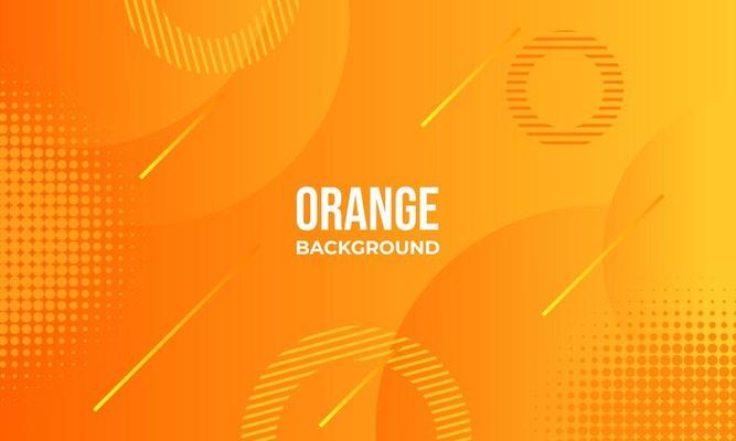 futuristic abstract geometric background with orange color