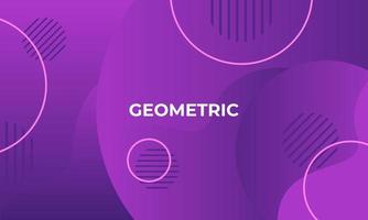 circle geometric shape purple color background vector