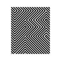 Letter F parallel line illusion eye stripe vector illustration