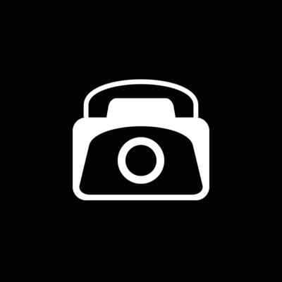 Logo camera telephone minimalist icon vector symbol flat design