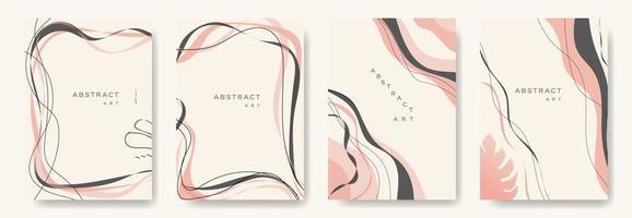 Modern abstract vector backgrounds.minimal trendy style. various shapes set up design templates good for background  card greeting wallpaper brochure flier invitation and other. vector illustration