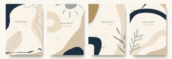 fondos vectoriales abstractos modernos. estilo minimalista de moda. varias formas configuran plantillas de diseño buenas para la tarjeta de fondo saludo papel tapiz folleto volante invitación y otros. ilustración vectorial vector