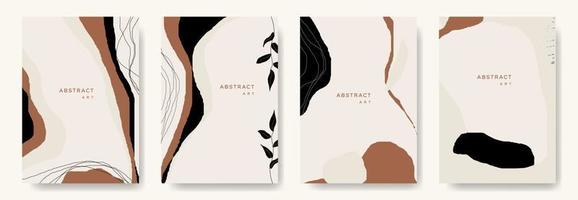 fondos vectoriales abstractos modernos. estilo minimalista de moda. varias formas configuran plantillas de diseño buenas para la tarjeta de fondo saludo papel tapiz folleto volante invitación y otros. ilustración vectorial vector