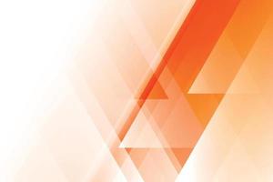 Abstract orange and white color background with geometric triangle shape. Vector illustration.
