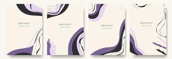 fondos vectoriales abstractos modernos. estilo minimalista de moda. varias formas configuran plantillas de diseño buenas para la tarjeta de fondo saludo papel tapiz folleto volante invitación y otros. ilustración vectorial vector