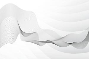 Abstract wave element on gray background with modern stripes. Vector illustration.