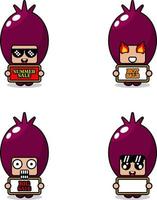 cute cartoon character vector onion vegetable mascot costume set summer sale bundle collection