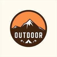 Mountain logo for adventure and outdoor logo