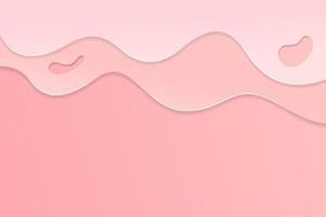 Fondo de corte de papel rosa abstracto vector