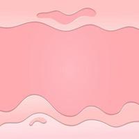 Abstract pink paper cut background vector