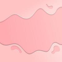 Abstract pink paper cut background vector