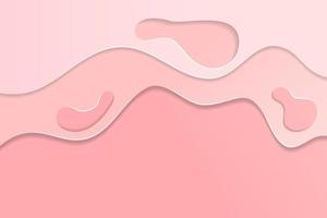 Abstract pink paper cut background vector