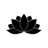 lotos estilizados. flores de loto para un logo. ilustración de vector de oro blanco negro. tatuaje.