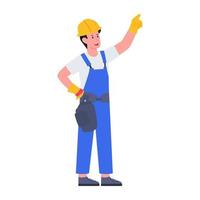 ícono de descarga premium de constructor persona profesional, ocupación, constructor, constructor, trabajo vector