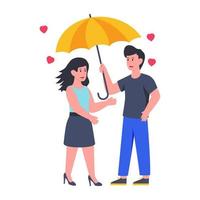 un diseño perfecto ilustraciones de pareja romántica vector