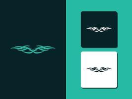Dividers tattoo ornaments line style symbol Vector
