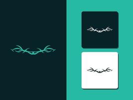 Dividers tattoo ornaments line style symbol Vector