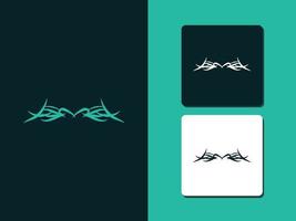 Dividers tattoo ornaments line style symbol Vector