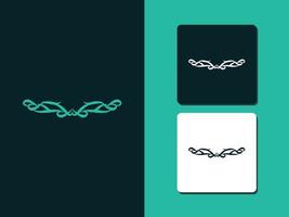 Dividers tattoo ornaments line style symbol Vector