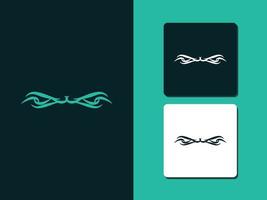 Dividers tattoo ornaments line style symbol Vector