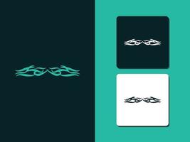 Dividers tattoo ornaments line style symbol Vector