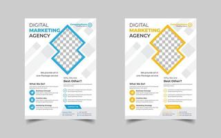 Digital marketing and Corporate business flyer design template design, Conference or event flyer vector